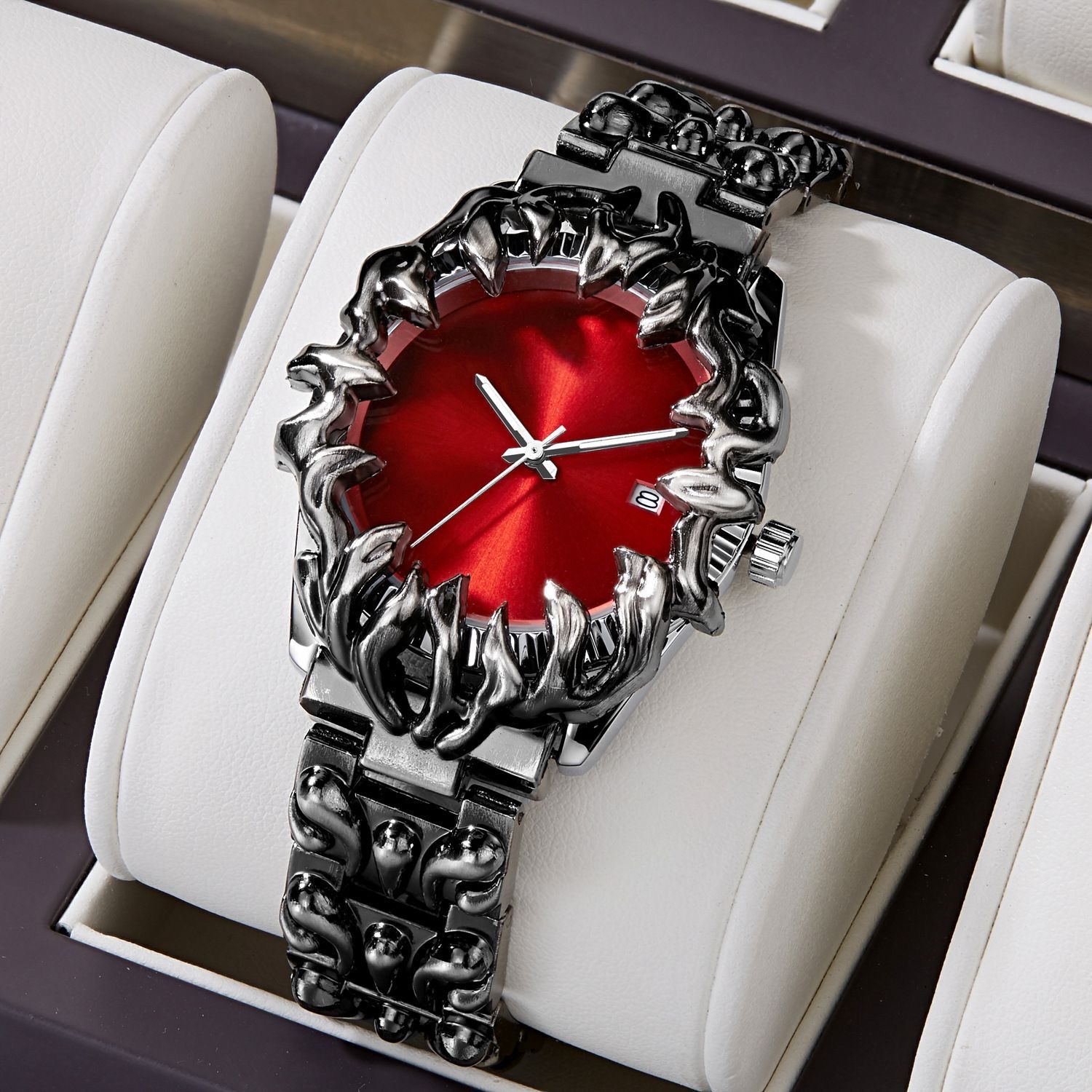 Smartwatch Instagram - นาฬิกาข้อมือสไตล์ยุโรปและอเมริกาสำหรับผู้ชาย แฟชั่นย้อนยุค Y2K แบรนด์หรูมีเอกลักษณ์ นาฬิกาข้อมือควอตซ์สไตล์อินสตาแกรม มิลเลนเนียม