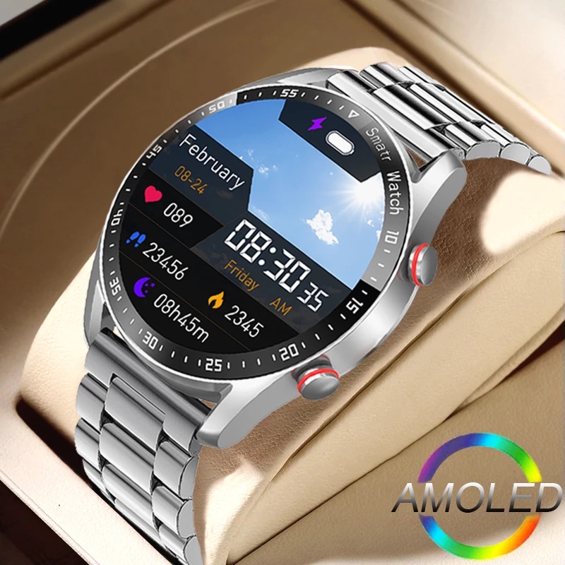 Smartwatch Faces - ECG + PPG บลูทูธสมาร์ทนาฬิกาผู้ชายเลเซอร์สุขภาพความดันโลหิตฟิตเนสกีฬานาฬิกาผู้ชายกีฬากันน้ํา Smartwatch +