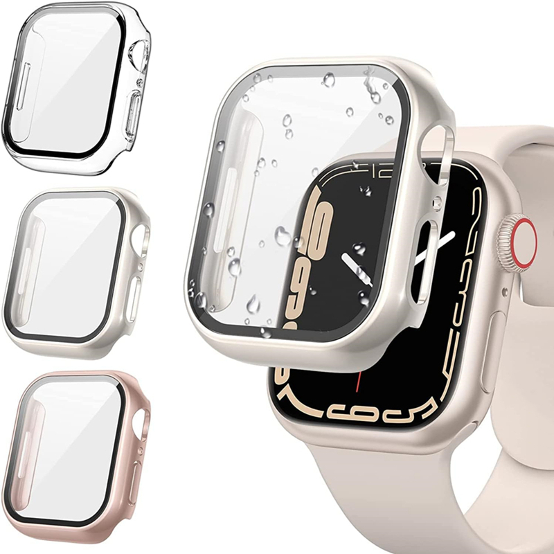 Apple Smartwatch Accessories - แก้ว + ฝาครอบสําหรับ Apple Watch case