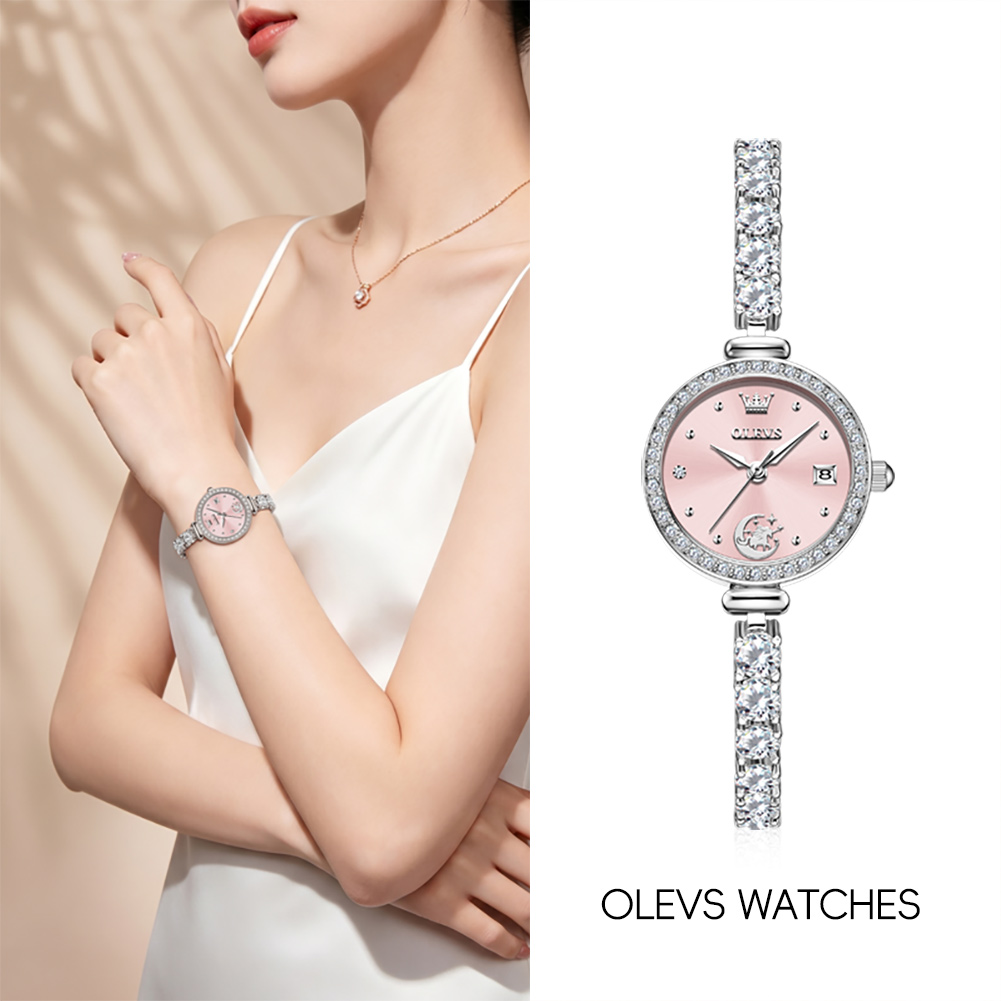 Accessories With Watch - นาฬิกา OLEVS 2998 ของแท้จากแบรนด์ สำหรับผู้หญิง พร้อมกล่องของขวัญ