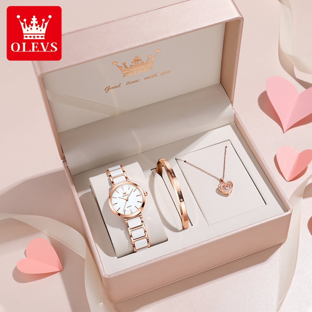 Accessories With Watch - นาฬิกาข้อมือผู้หญิง OLEVS รุ่น 5877 หรูหรา สง่างาม