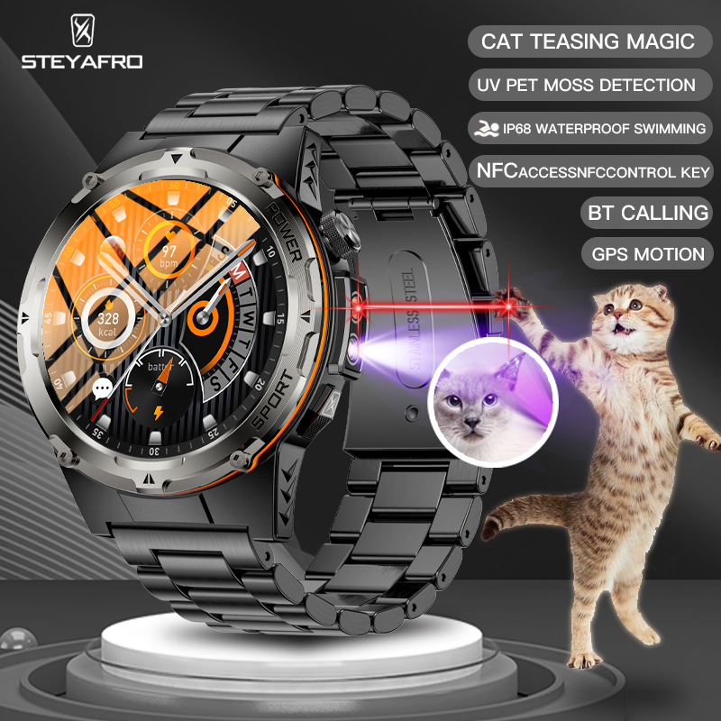 Smartwatch Faces - ผู้ชาย NFC ทหาร Smartwatch IP68 กันน้ํากีฬากลางแจ้ง
