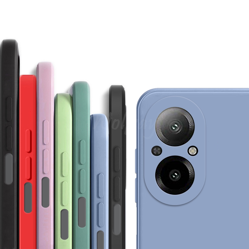 Realme C67 - สําหรับRealme C67 กรณีซิลิโคนเหลวธรรมดายางTPUโทรศัพท์ProtectorกรณีRealme C67 กรณีRealme C67