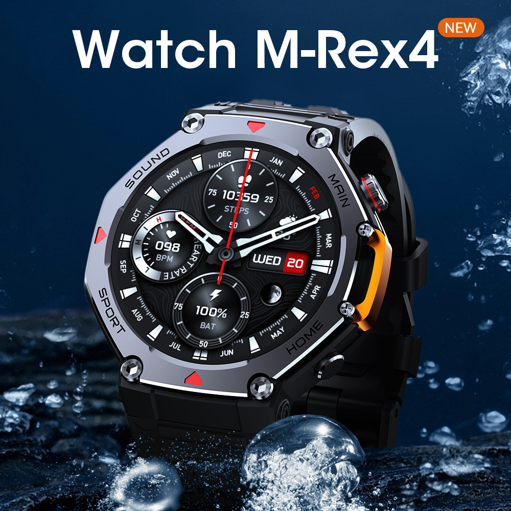 Smartwatch M Active - นาฬิกาอัจฉริยะเพื่อสุขภาพและกีฬา M REX4 รุ่นปี 2025 ตัวติดตามการออกกำลังกายสุดล้ำพร้อมฟีเจอร์ตรวจสอบสุขภาพขั้นสูง