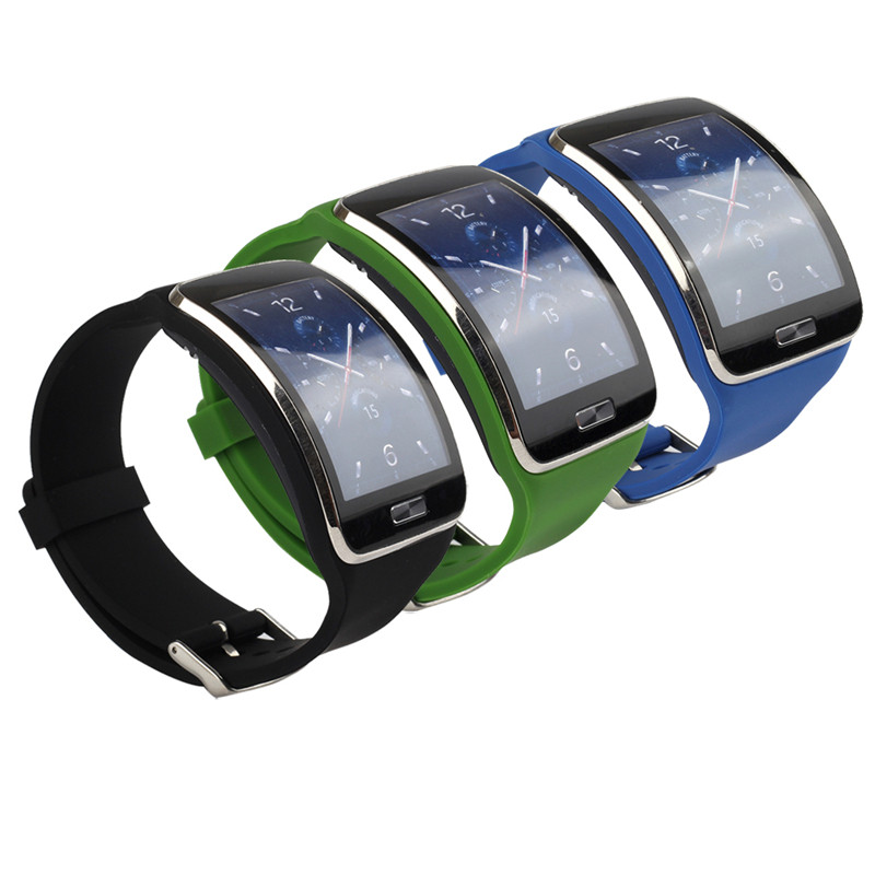 Smartwatch Id - สายรัดข้อมือสำหรับ Samsung Galaxy Gear S R750สมาร์ทนาฬิกาเปลี่ยนนาฬิกาซิลิโคนสำหรับเกียร์