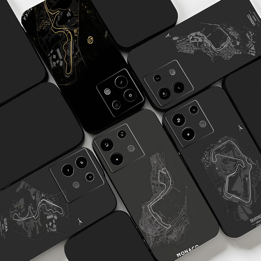 Xiaomi Redmi Note 13 - เคสโทรศัพท์ลายสนามแข่งรถ F1 สำหรับ Redmi Note 14