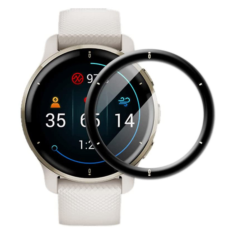 Garmin Smartwatch Accessories - 3D ขอบโค้งป้องกันฟิล์มสําหรับ Garmin Venu 2 Plus