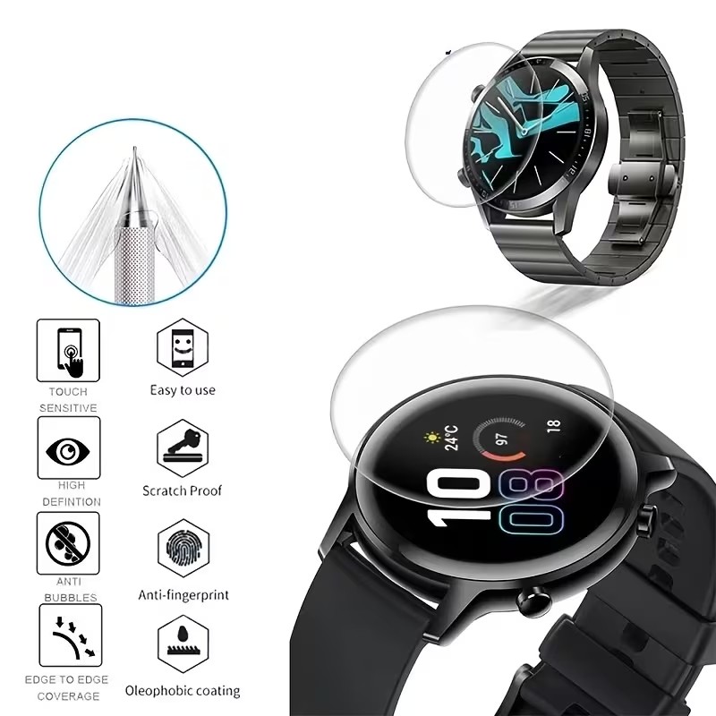 1-3 ชิ้นฟิล์มไฮโดรเจลสำหรับการ - Garmin Smartwatch Accessories บทวิจารณ์และราคา