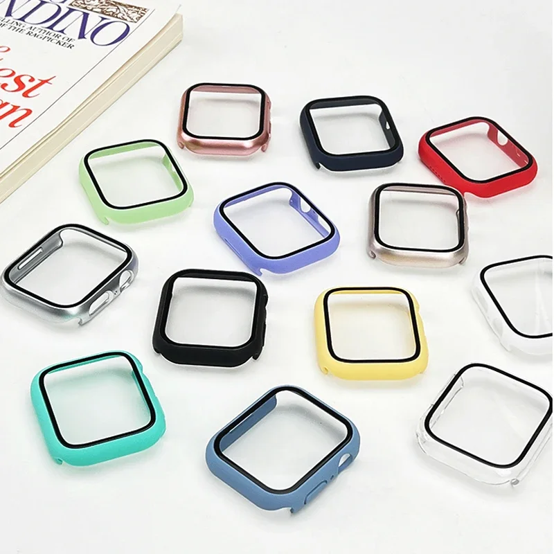 กระจกนิรภัย + ฝาครอบสําหรับ Ap - Apple Smartwatch Accessories บทวิจารณ์และราคา