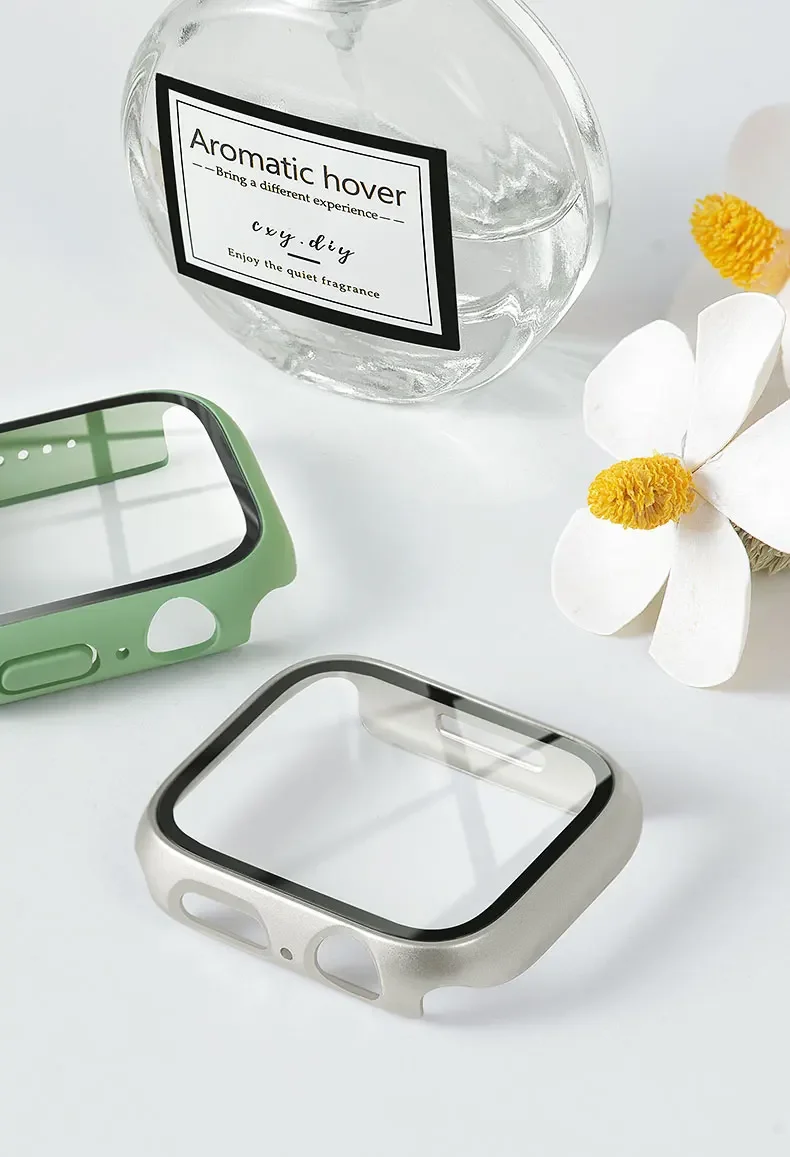 กระจกนิรภัย + ฝาครอบสําหรับ Ap - Apple Smartwatch Accessories บทวิจารณ์และราคา