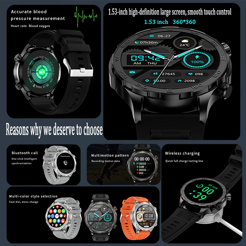 ใหม่ GPS ติดตามสมาร์ทวอทช์ผู้ช - Smartwatch Faces บทวิจารณ์และราคา