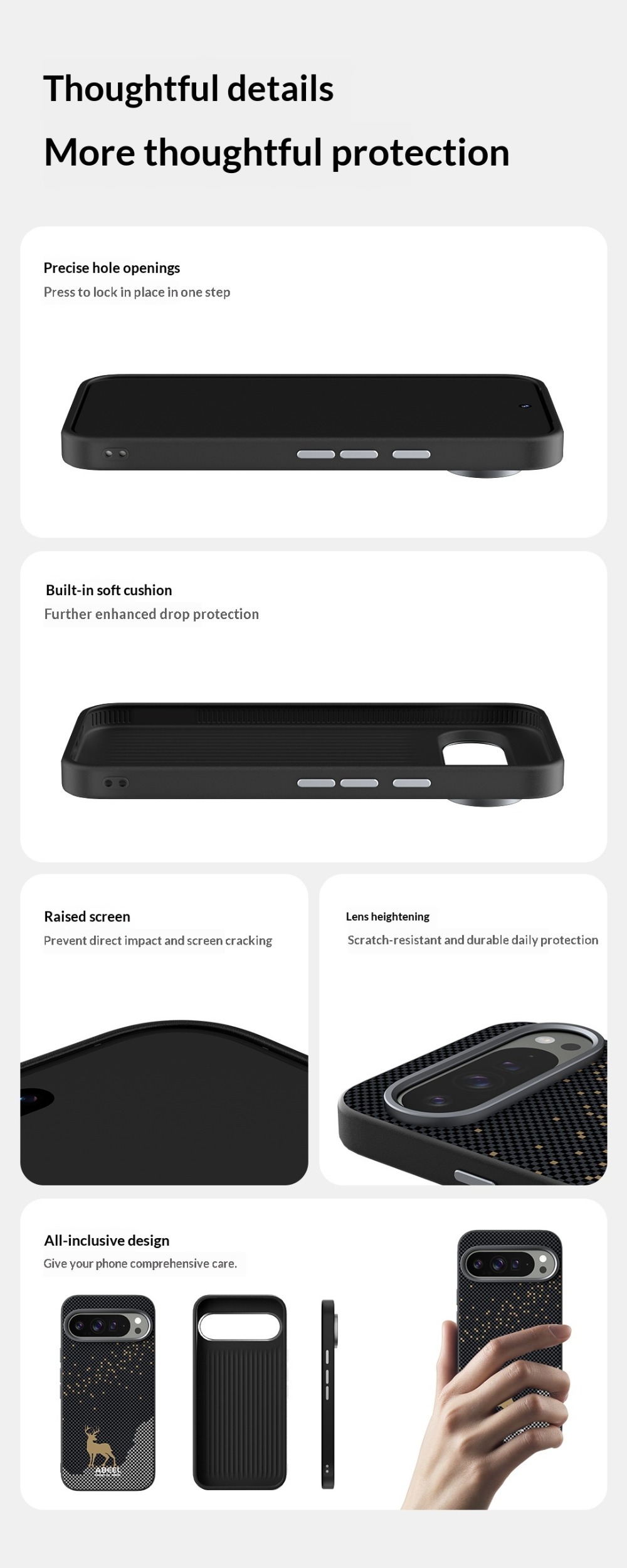เคสแม่เหล็กดีไซน์ลายคาร์บอนไฟเ - Google Pixel 9 บทวิจารณ์และราคา