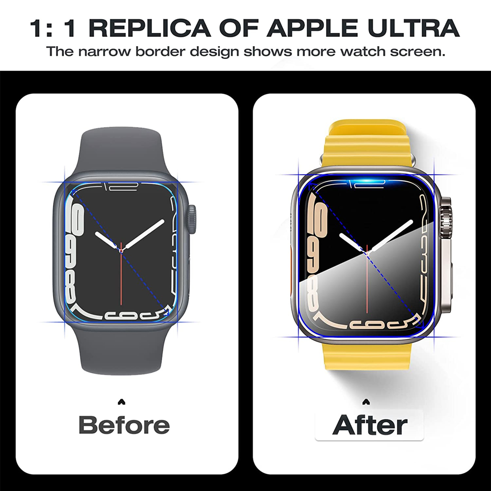 เปลี่ยนเป็นเคสป้องกันหน้าจออัล - Apple Smartwatch Accessories บทวิจารณ์และราคา