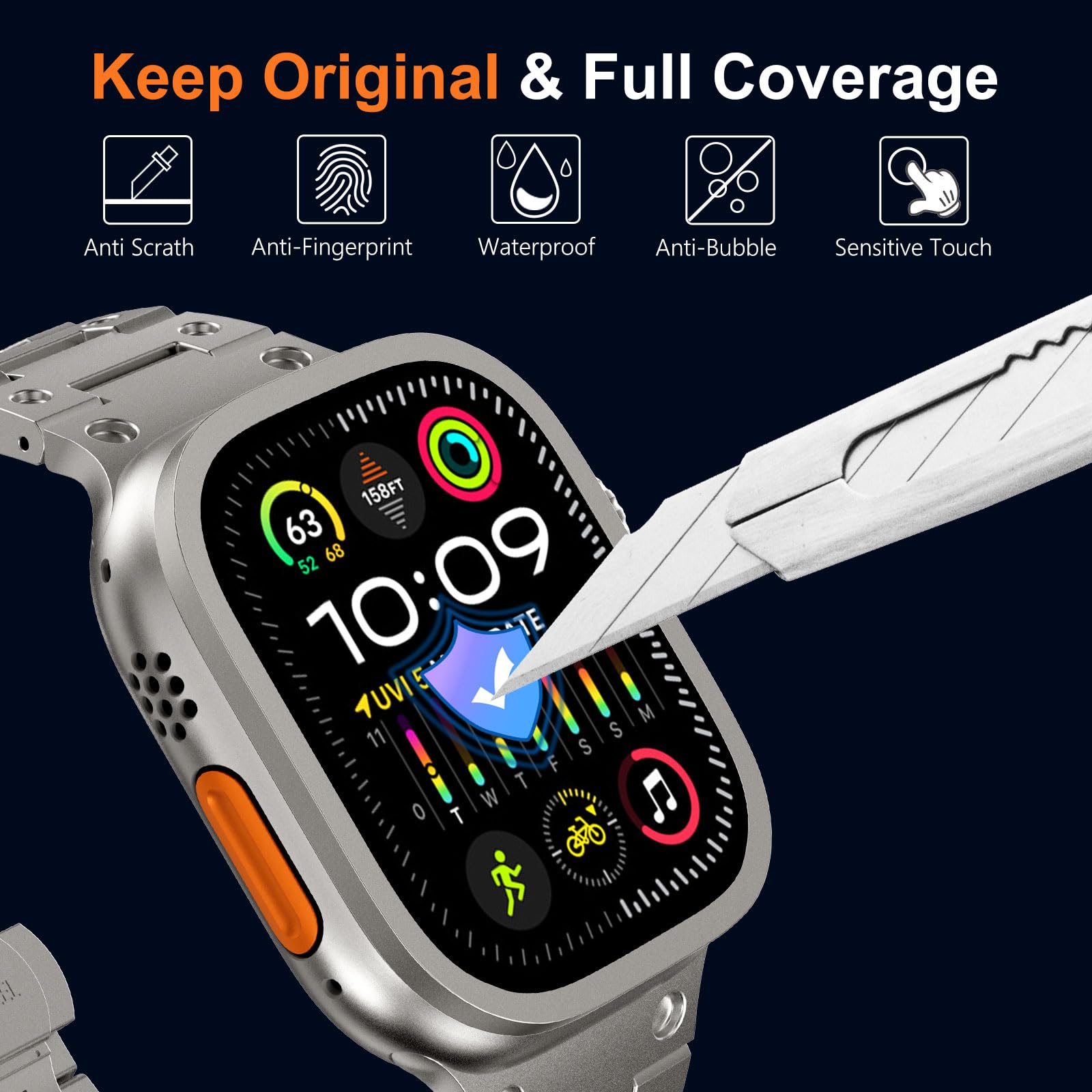 กระจกนิรภัยสําหรับ Apple Watch - Smartwatch Case บทวิจารณ์และราคา