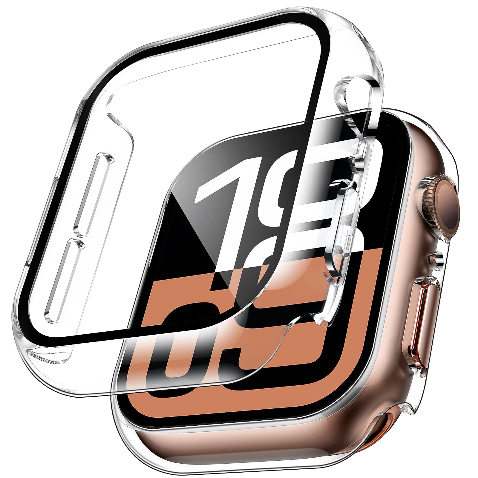 2 ชิ้นกระจกนิรภัยสำหรับแอปเปิ้ - Smartwatch Case บทวิจารณ์และราคา