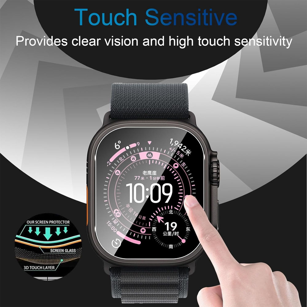 กระจกนิรภัยสำหรับแอปเปิ้ลวอตช์ - Smartwatch Case บทวิจารณ์และราคา