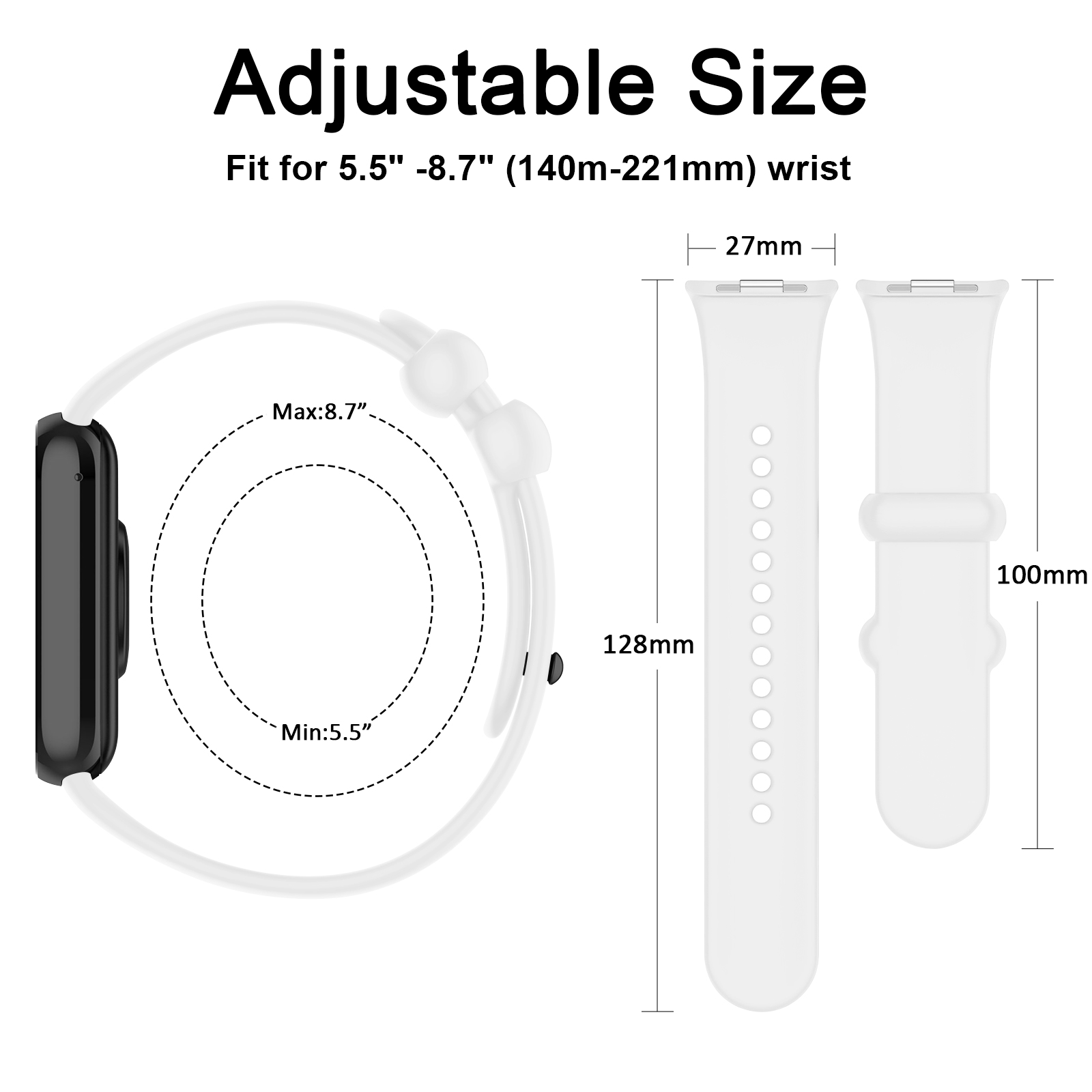 สายรัดซิลิโคนสำหรับเสี่ยวหมี่  - Smartwatch Id บทวิจารณ์และราคา