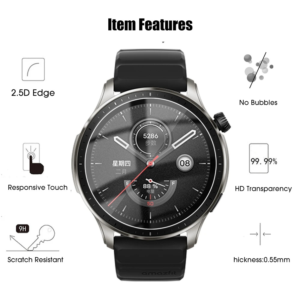 กระจกนิรภัยสำหรับป้องกันหน้าจอ - Motorola Smartwatch Accessories บทวิจารณ์และราคา