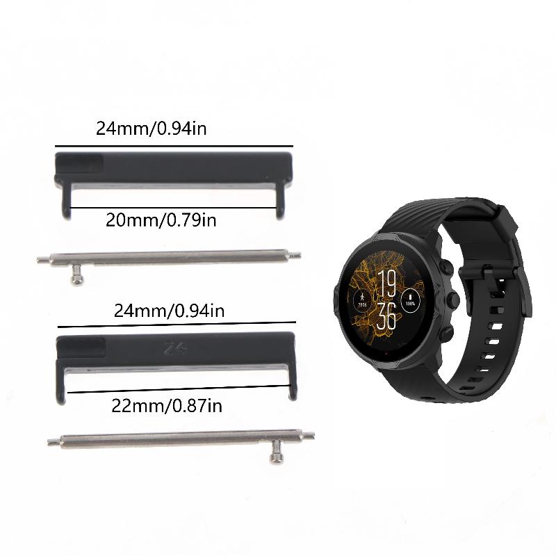 1 คู่ 24 มม. ถึง 22 มม./20 มม. - Smartwatch Watch Accessories บทวิจารณ์และราคา