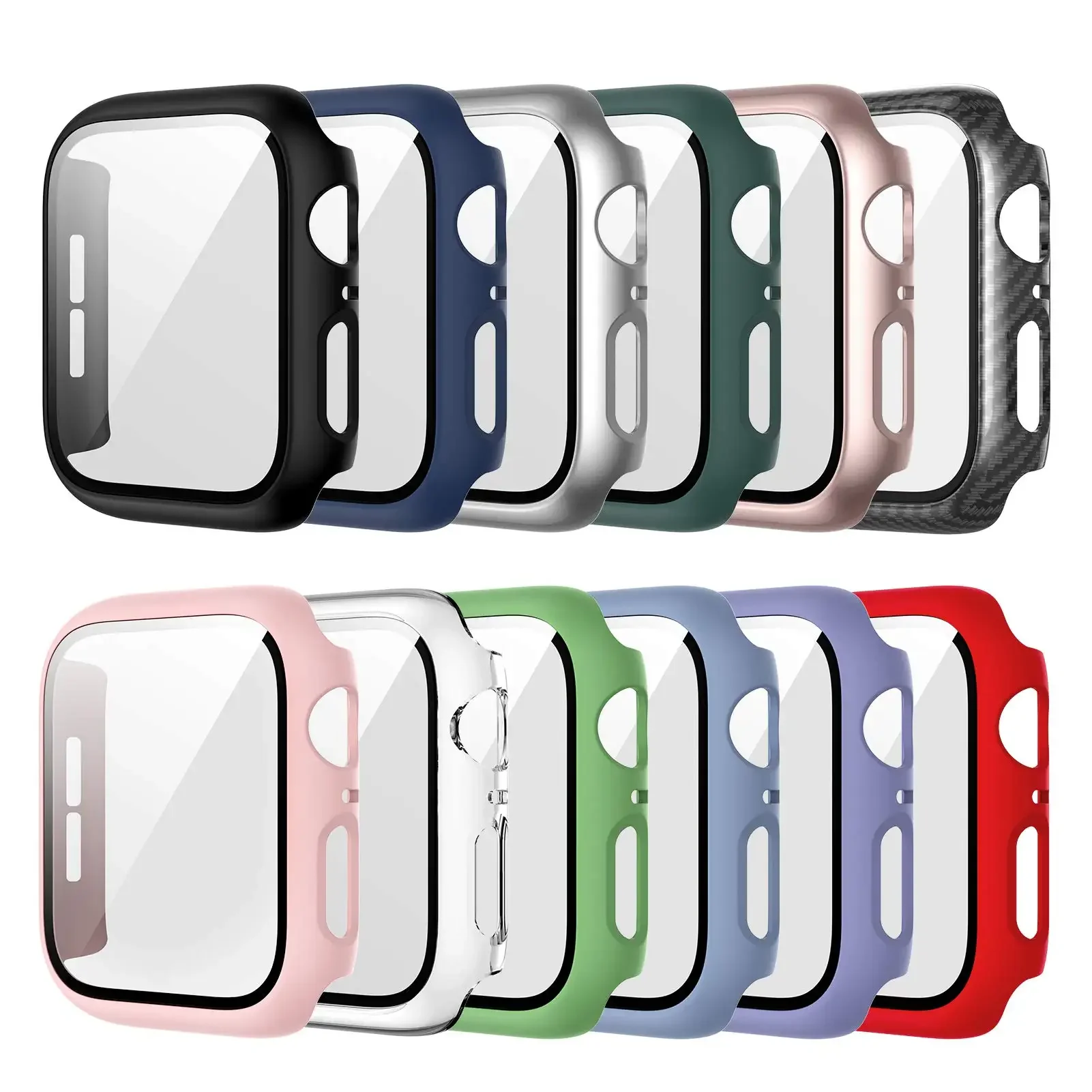 กระจกนิรภัย + ฝาครอบสําหรับ Ap - Apple Smartwatch Accessories บทวิจารณ์และราคา
