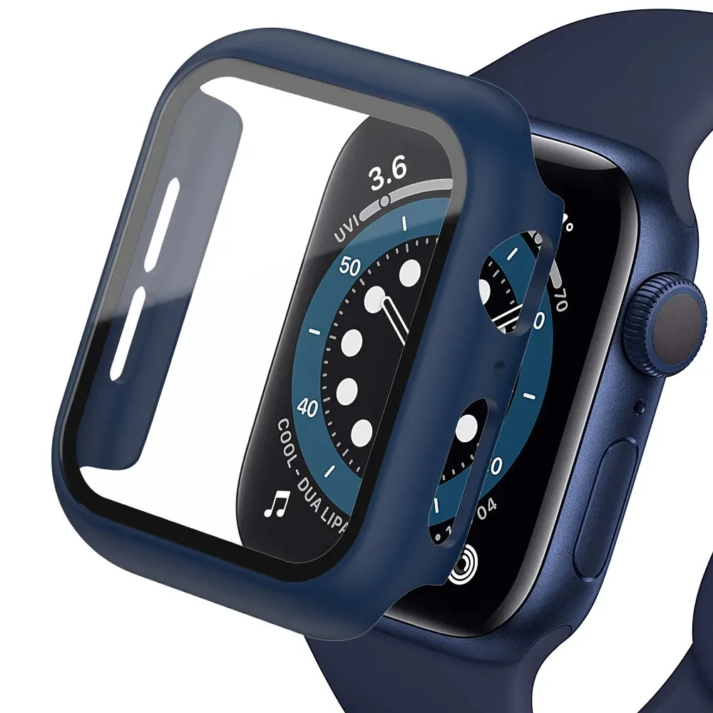 กระจกนิรภัย + ฝาครอบสําหรับ Ap - Apple Smartwatch Accessories บทวิจารณ์และราคา