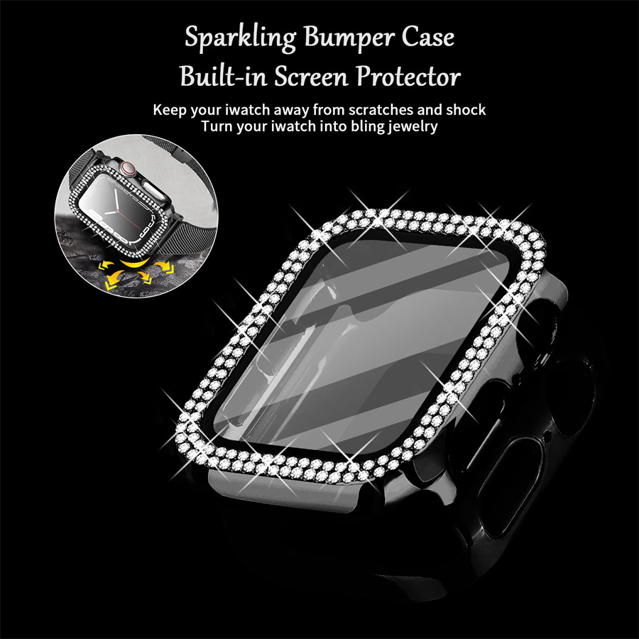 เพชรสําหรับ Apple Watch Case 4 - Apple Smartwatch Accessories บทวิจารณ์และราคา