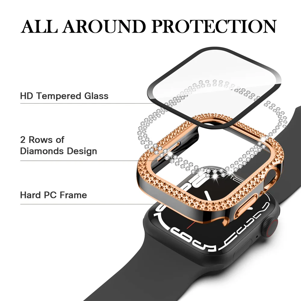 เพชรสําหรับ Apple Watch Case 4 - Apple Smartwatch Accessories บทวิจารณ์และราคา