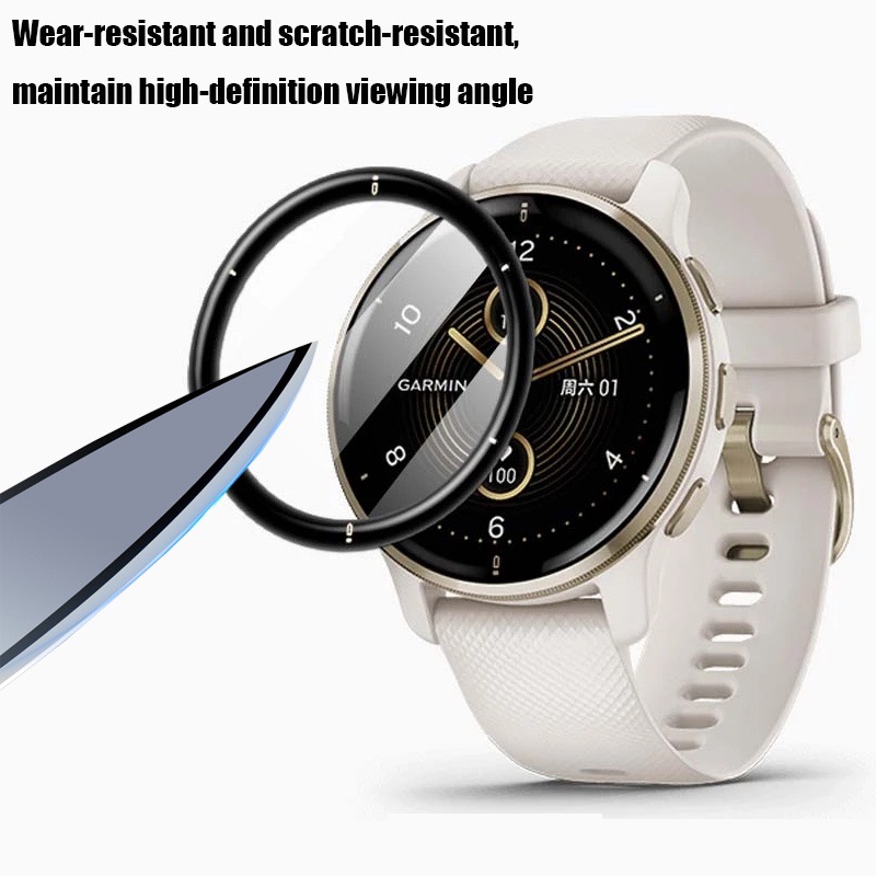 3D ขอบโค้งป้องกันฟิล์มสําหรับ  - Garmin Smartwatch Accessories บทวิจารณ์และราคา