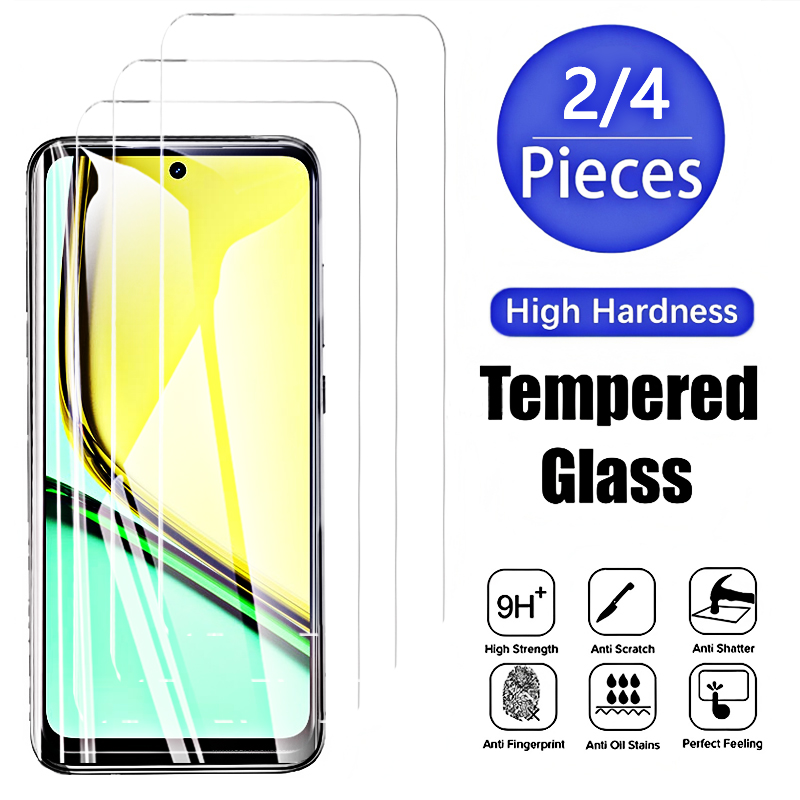 4 ชิ้น 2 ชิ้นกระจกนิรภัยป้องกั - Realme C67 บทวิจารณ์และราคา