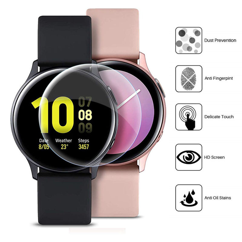 ฟิล์มป้องกันเต็มรูปแบบ2ชิ้นสำห - Samsung Smartwatch Accessories บทวิจารณ์และราคา