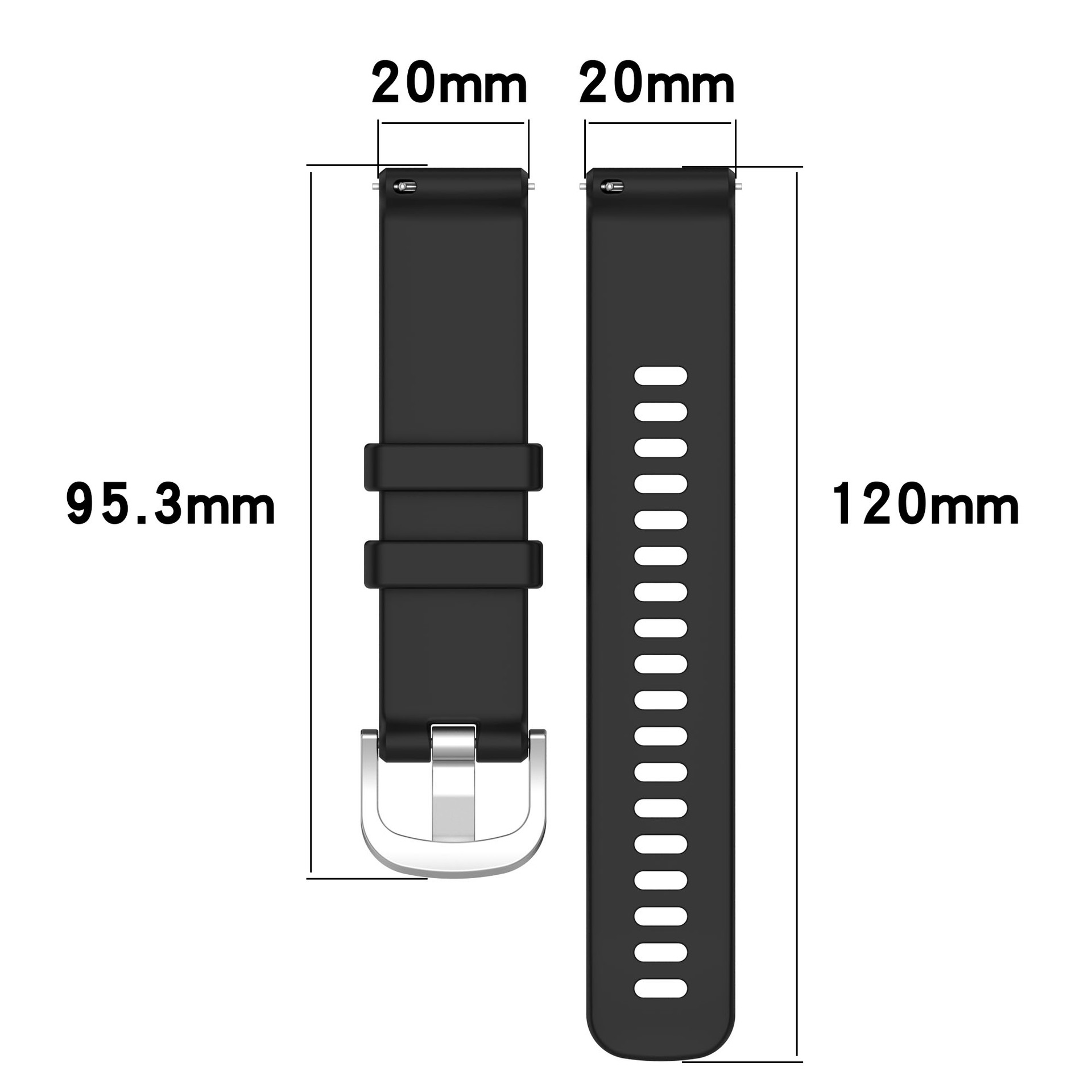 18 มม.20 มม.22 มม.นาฬิกาสายรัด - Smartwatch Id บทวิจารณ์และราคา