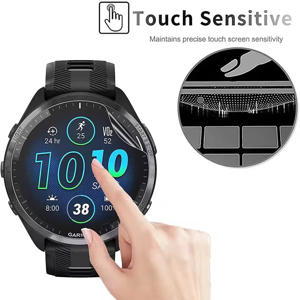 3Pcs Soft HD Hydrogel ป้องกันฟ - Garmin Smartwatch Accessories บทวิจารณ์และราคา