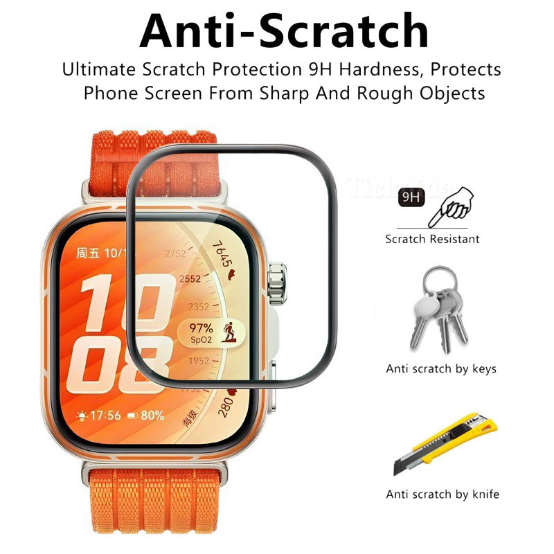 กระจกนิรภัยแบบนุ่มสำหรับหัวเว่ - Huawei Smartwatch Accessories บทวิจารณ์และราคา