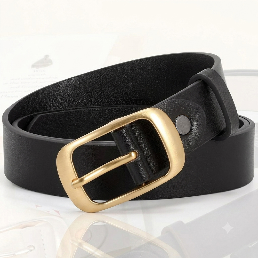 เข็มขัดแฟชั่นผู้หญิงหนังเทียมพ - Leather Classic Strap บทวิจารณ์และราคา